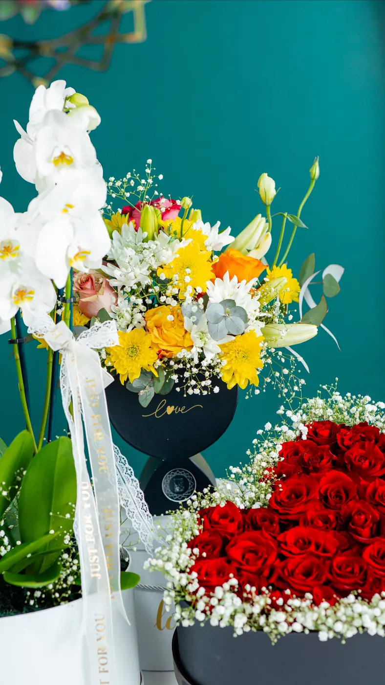 Composição floral premium ENN_Flowers